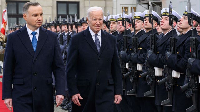 Biden pledges US, ally commitment to Ukraine during speech in Poland