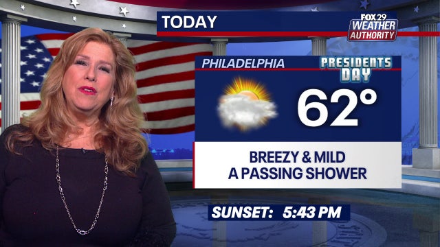 Weather Authority: Clouds may turn to passing showers as temps rise for President's Day