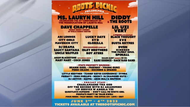Roots Picnic: Lauryn Hill, Diddy, Lil Uzi Vert and Dave Chappelle headlining Philly festival