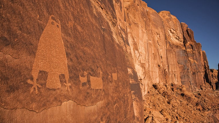 The Owl Panel in Kane Creek Canyon in Utah