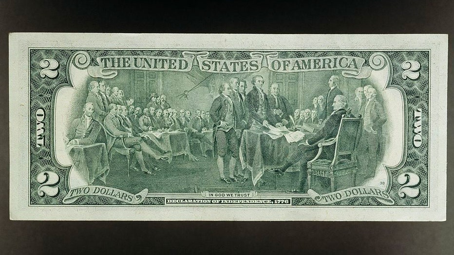 Sold at Auction: RED SEAL TWO DOLLAR BILL NUMISMATIC COLLECTIBLE