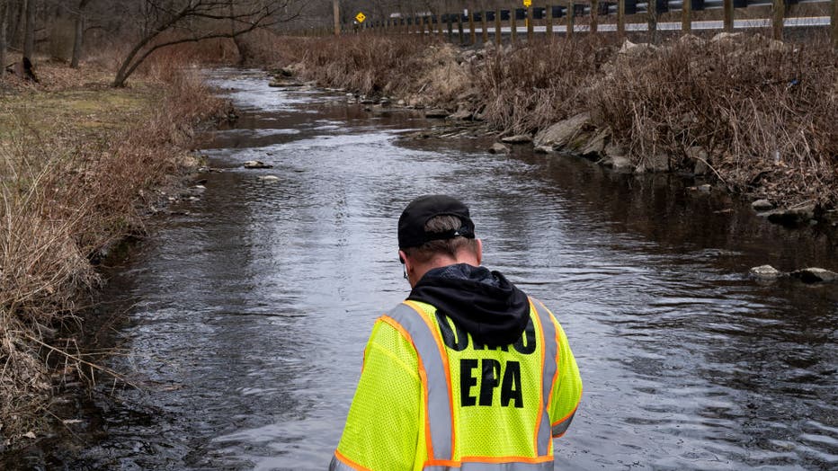 bca7dcb7-Environmental And Health Concerns Grow In East Palestine, Ohio After Derailment Of Train Cars Containing Hazardous Material