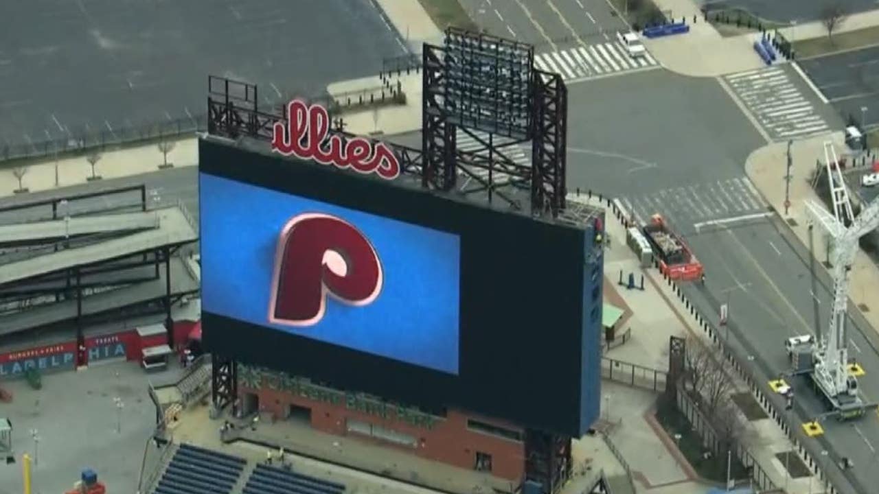 New and improved: Huge Phillies logo, scoreboard nearly complete at Citizens Bank Park