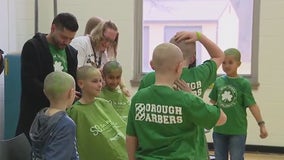 Dozens of Mercer County kids shave their heads to fight pediatric cancer