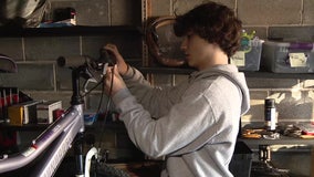 Local teen turns passion for fixing bicycles into charitable effort