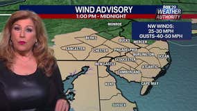 Weather Authority: Tuesday to see strong wind gusts as coastal storm brings evening rain, snow