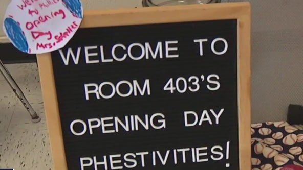 Chester County 4th grade celebrates Phillies opening day in unique and fun experience for students