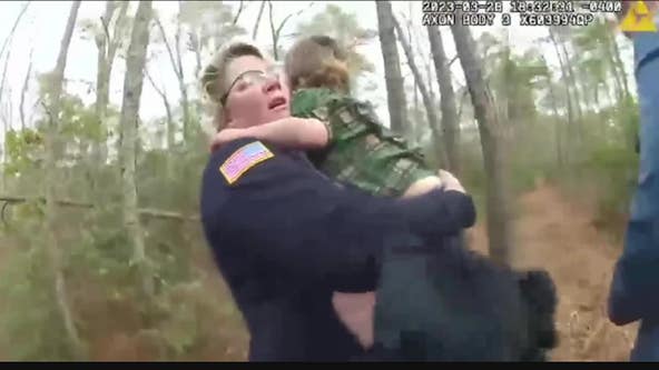 Caught on camera: NJ State Police rescue missing 4-year-old boy, dog from woods in Atlantic County
