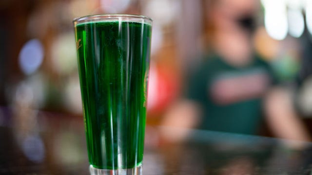 The average bar tab on St. Paddy's Day