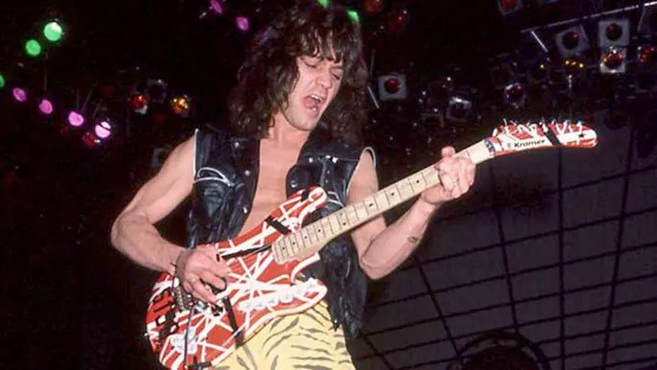 Eddie Van Halen's iconic 'Hot For Teacher' guitar sells for over