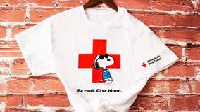 Donate blood to American Red Cross and get a free Snoopy T-shirt