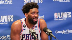 76ers' Joel Embiid out of Game 4 with sprained knee