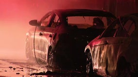 Cars catch fire in North Philadelphia as Saturday's storm down wires, knock out power