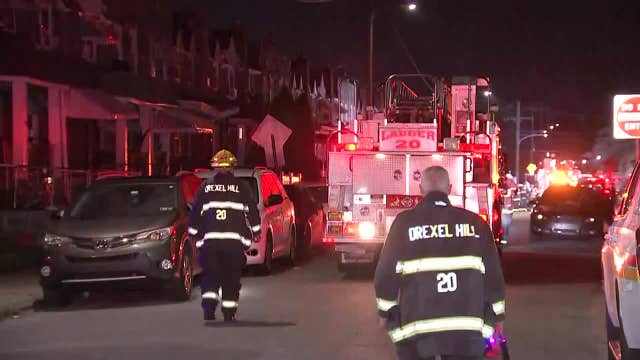 Officials: 5-year-old twin girls killed, 2 firefighters injured in Upper Darby rowhome fire