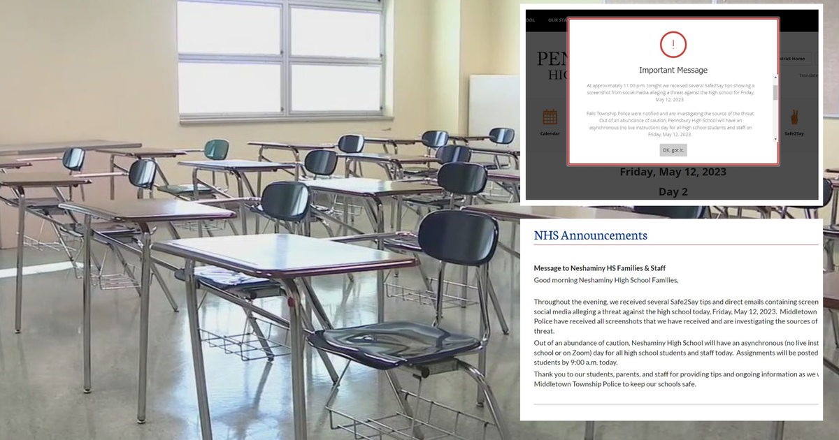 Threats prompt 2 Pennsylvania high schools to switch to remote learning ...