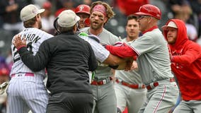 Harper ejected as Freeland leads Rockies over Phillies 4-0 on 30th birthday