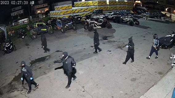 Police share photos of group accused of trying to rob Bucks County motorsports store