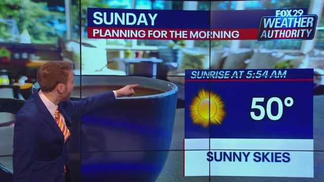 Weather Authority: Cool Saturday night leads to cloudier Sunday with chance of p.m. showers