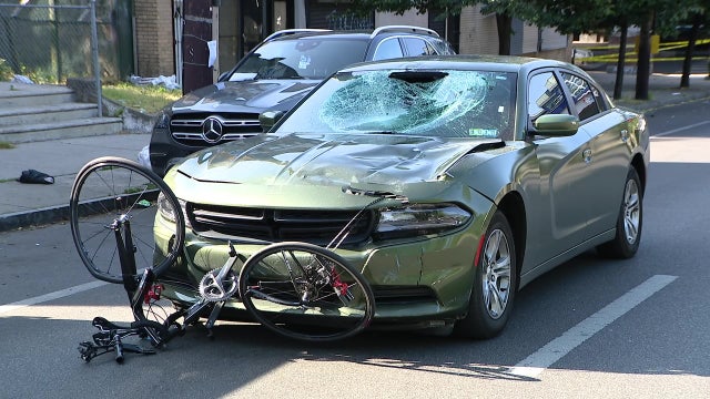 Bicyclist dies after being hit by Dodge Charger in West Philadelphia, police say