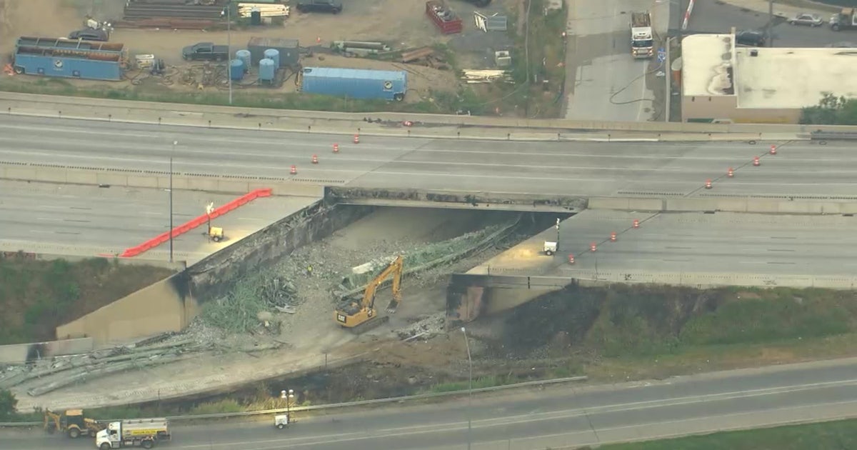 Long commutes start after part of I-95 collapses in Philadelphia ...