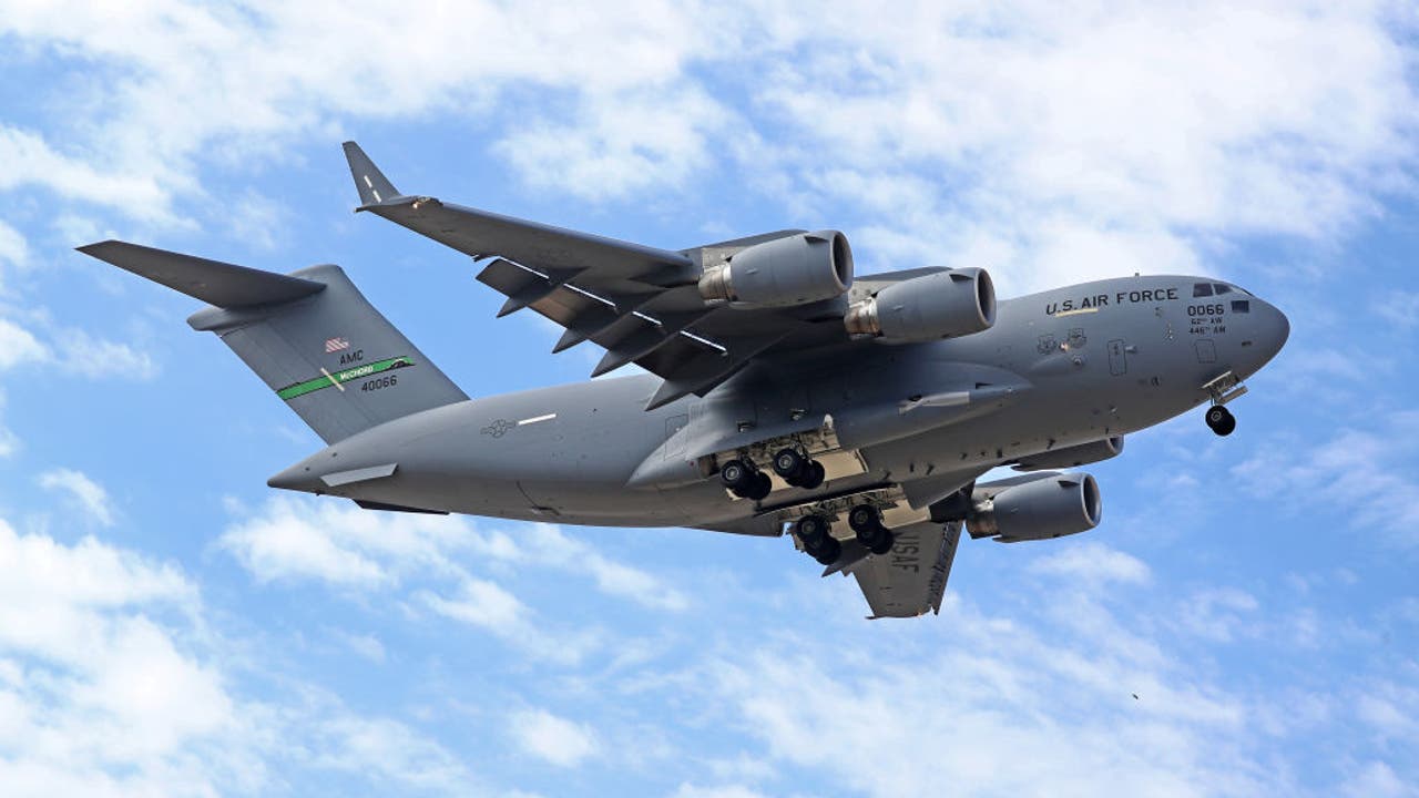 Look up 15 large US military aircraft to fly over parts of