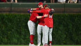 Schwarber homers on 1st pitch, Walker wins 5th straight start as Phillies beat Cubs 3-1