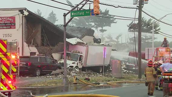 Crews respond to 2-alarm fire inside Pennsauken auto body shop