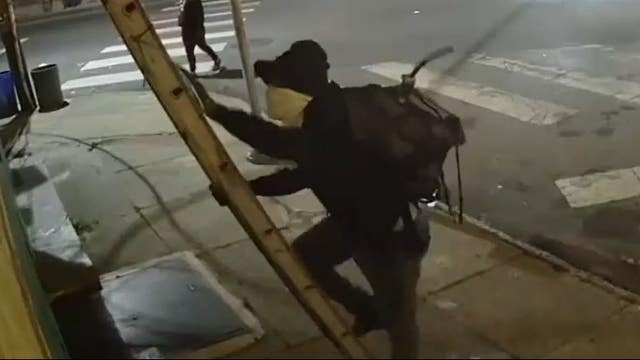 Caught on camera: Suspects climb ladder, drop from ceiling in North Philadelphia burglary