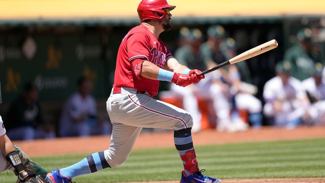 Schwarber's 20th homer propels Phillies to 3-2 victory over the A's, series sweep