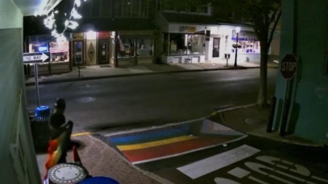Caught on camera: Pride flags stolen from Bucks County business two nights in a row