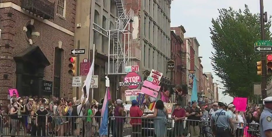 Protests erupt as controversial Moms for Liberty arrive in Philadelphia for annual summit