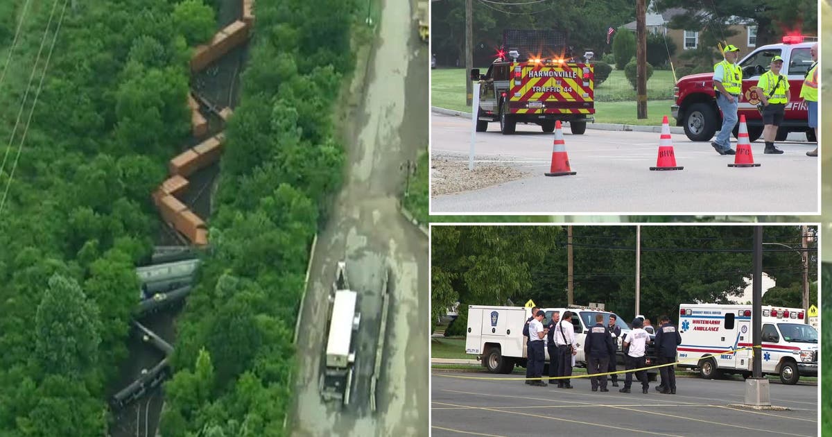 Pennsylvania train derailment: Silicone pellets found leaking out of collapsed train cars, police say