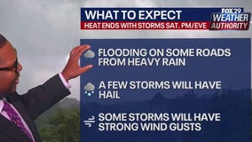 Weather Alert: Severe storms roll into Delaware Valley ahead of hot, stormy Saturday