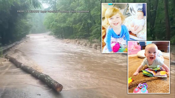 Police narrow search for infant lost in Upper Makefield flash flood after 2-year-old sister's body found