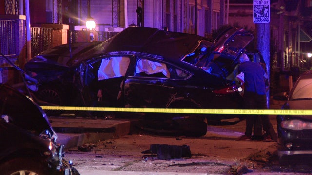 Car stolen by young child causes multi-vehicle crash outside Kingsessing home: police