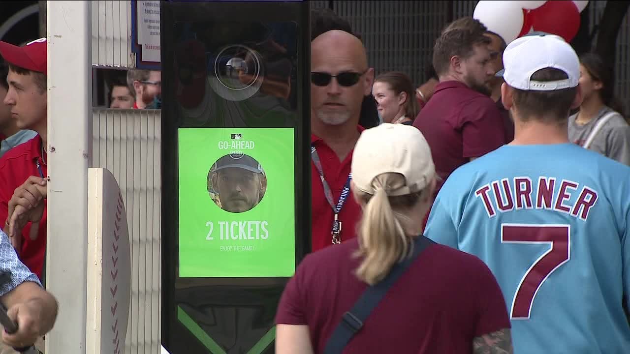 Phillies fans enter Citizens Bank Park using MLB's new 'facial  authentication' ticket service