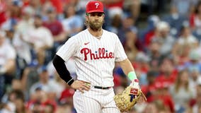 Phillies slugger Bryce Harper unlikely to return to outfield this season