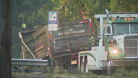 Dump truck pulled from river after fatal crash in Cumberland County: state police