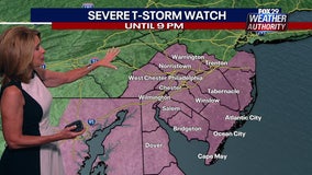 Philadelphia Weather: Severe Thunderstorm Watch issued for area Thursday night