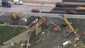 I-95 reconstruction progress: Lane to close this week as new beams placed for new bridge