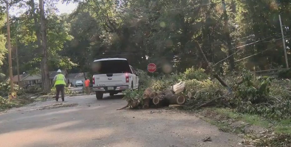 Cleanup in Delaware County after Monday’s storm is in day 2, while many still have no power