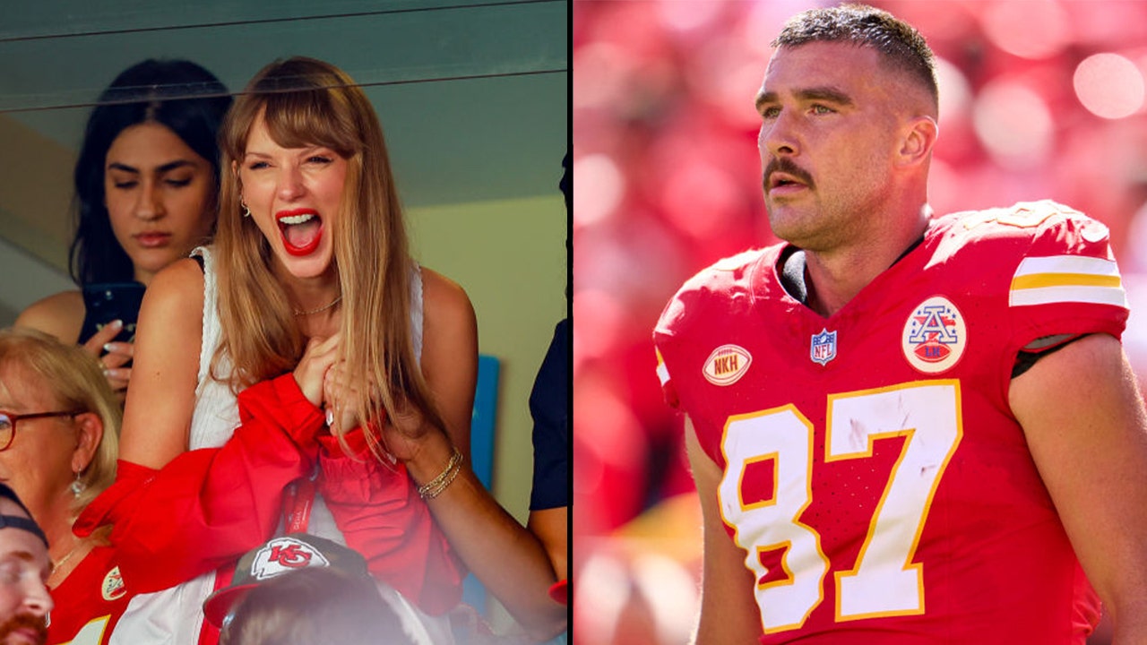 Taylor Swift cheers on Kansas City Chiefs in New Jersey with other