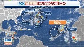 Tropics watch: Idalia, Franklin, Jose, Gert, soon-to-be Katia, Depression 12 jam the Atlantic