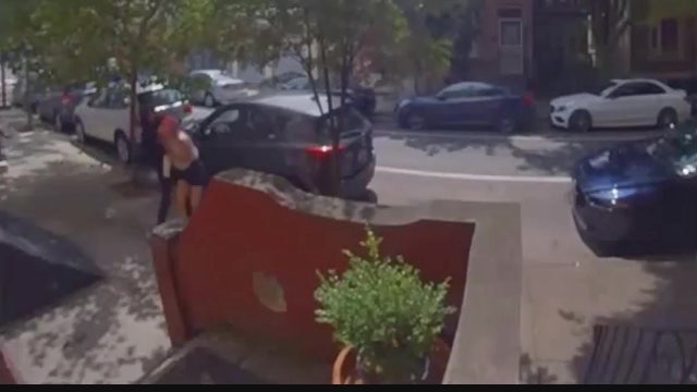 Caught on camera: Woman's daytime walk around Center City takes terrifying turn