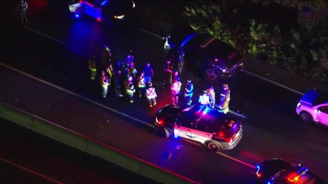 Officer hit from behind while helping disabled vehicle on Bucks County highway