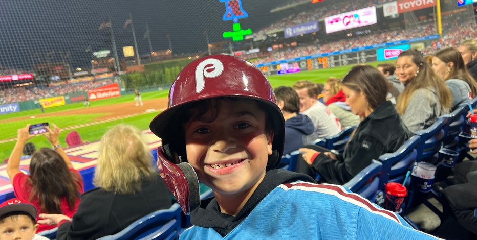 New Jersey boy describes the scuffle to get Bryce Harper's helmet at  Phillies game - 6abc Philadelphia