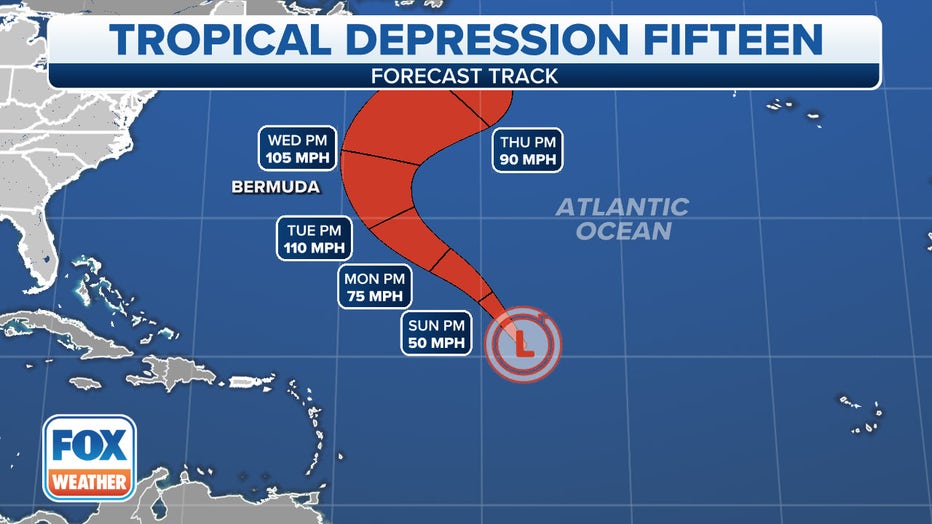 Tropical Depression Fifteen in Atlantic likely to become Tropical