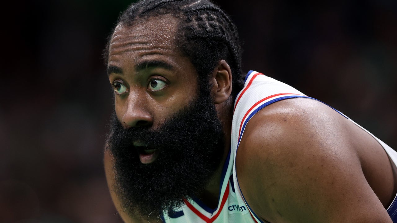 Watch James Harden's first day at Sixers practice