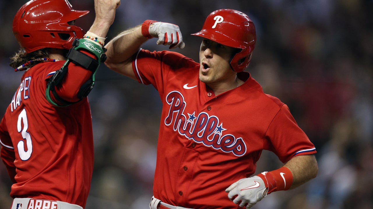 Wheeler deals, Schwarber, Harper, Realmuto homer and Phillies beat D-backs  6-1 for 3-2 NLCS lead