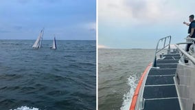 Coast Guard rescues 2 from sinking 44-foot sailboat off South Carolina